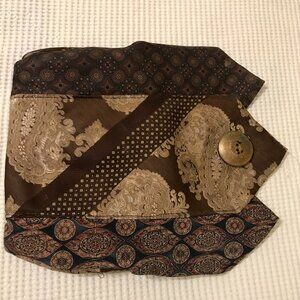 Vintage Clutch made from Vintage Designer  Men's Ties